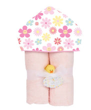 Plush Hooded Towel -Flower Power