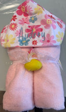 Plush Hooded Towel -Flower Power